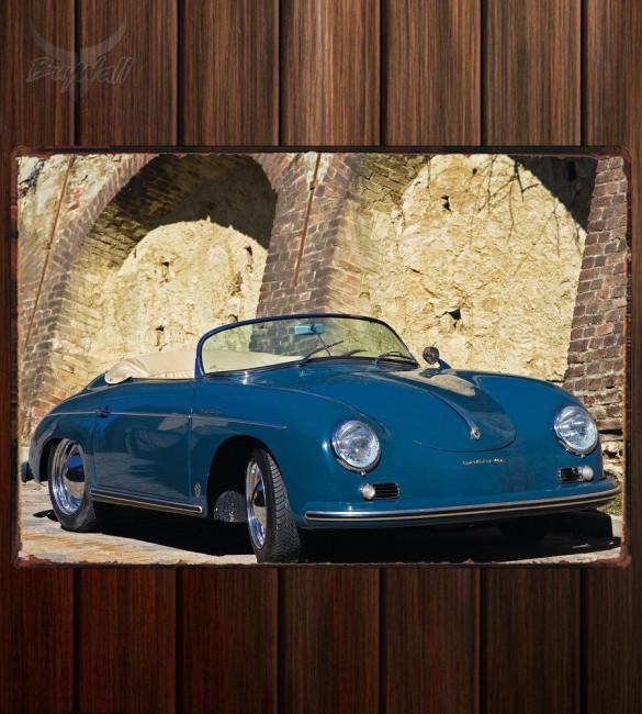Металлическая табличка Porsche 356A 1600 Speedster 570 Металлическая табличка Porsche 356A 1600 Speedster 570